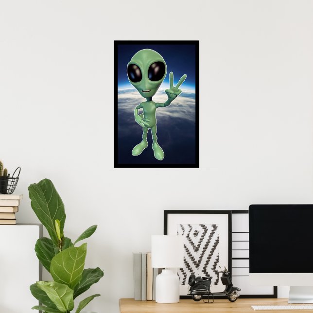 Affiche Alien - Panneau Peace V (Bureau à domicile)