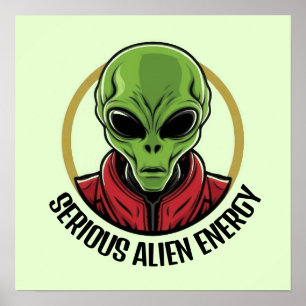 Affiche Alien Vert