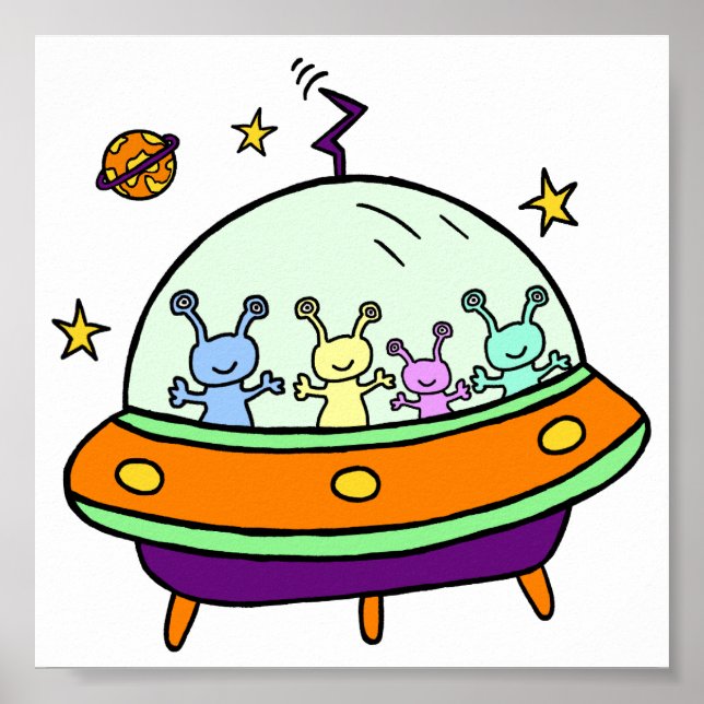 Affiche Aliens amicaux (Devant)