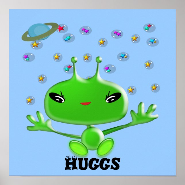 Affiche Aliens Huggs (Devant)