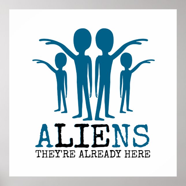 Affiche Aliens, ils sont déjà là (Devant)