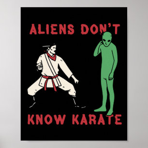 Affiche Aliens ne connaissent pas Karate 4