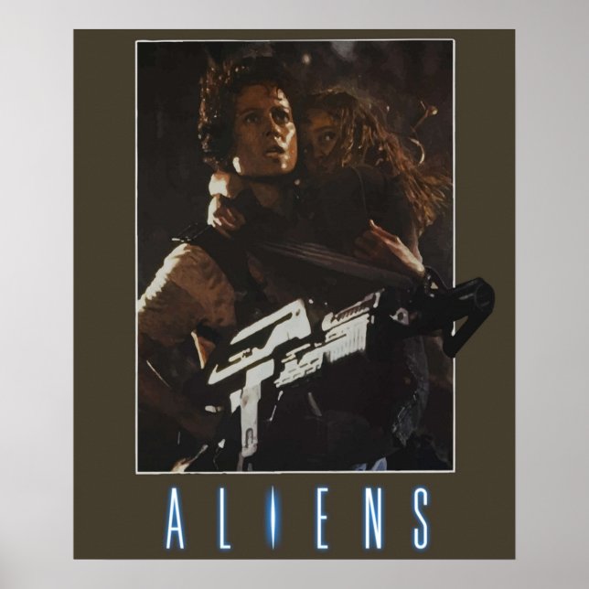 Affiche Aliens Ripley Newt (Devant)