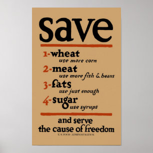 Affiche ALIMENTAIRE, Première Guerre mondiale Alim