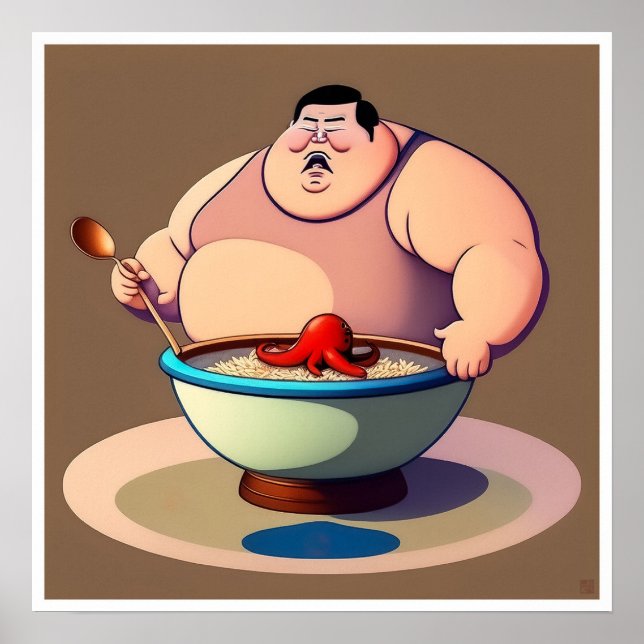 Affiche Alimentation chinoise - Imprimerie d'art (Devant)