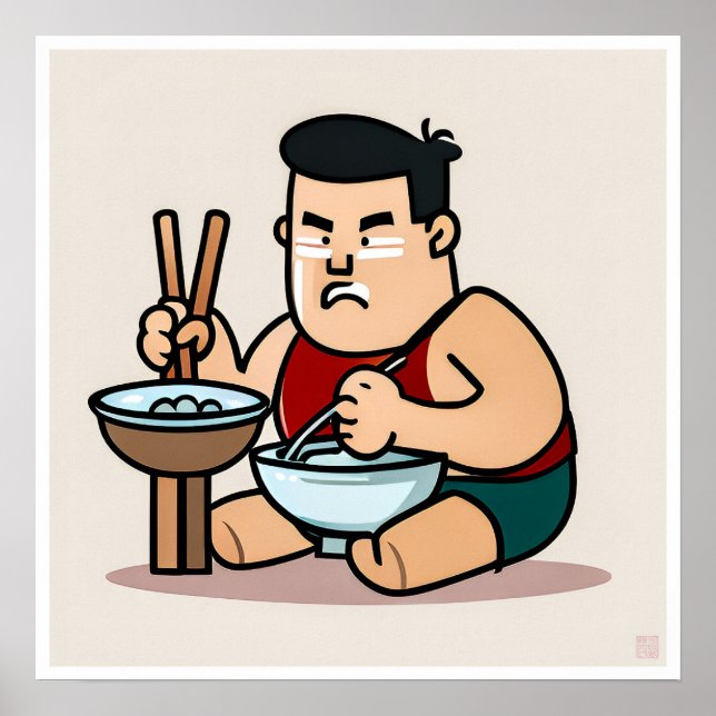 Affiche Alimentation chinoise - Imprimerie d'art (Devant)