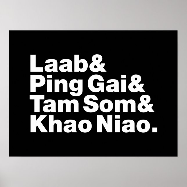 Affiche Alimentation de la rue laotienne (Devant)