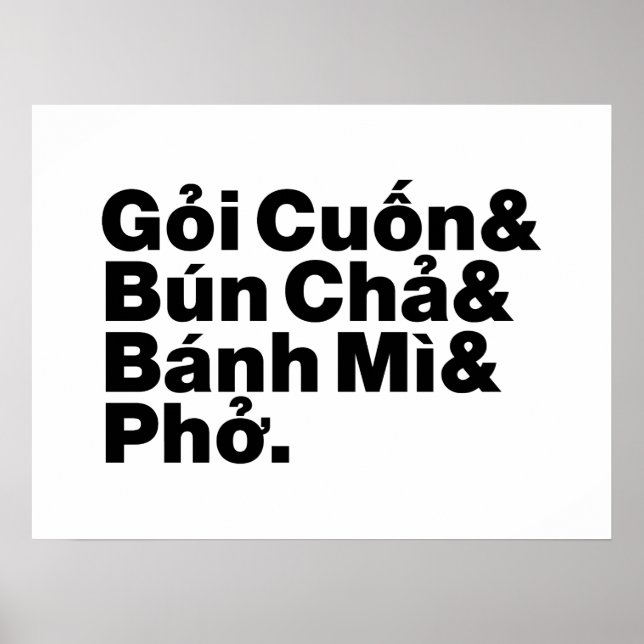 Affiche Alimentation de rue vietnamienne (Devant)