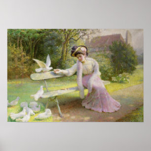 Affiche Alimentation des colombes