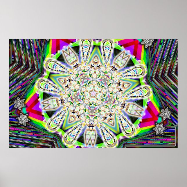 Affiche Alimentation par flocon de neige (ajouter des mots (Devant)