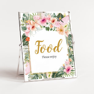 Affiche Alimentation tropicale florale Aloha