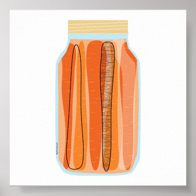 Affiche Aliments de canne - Carottes (Devant)