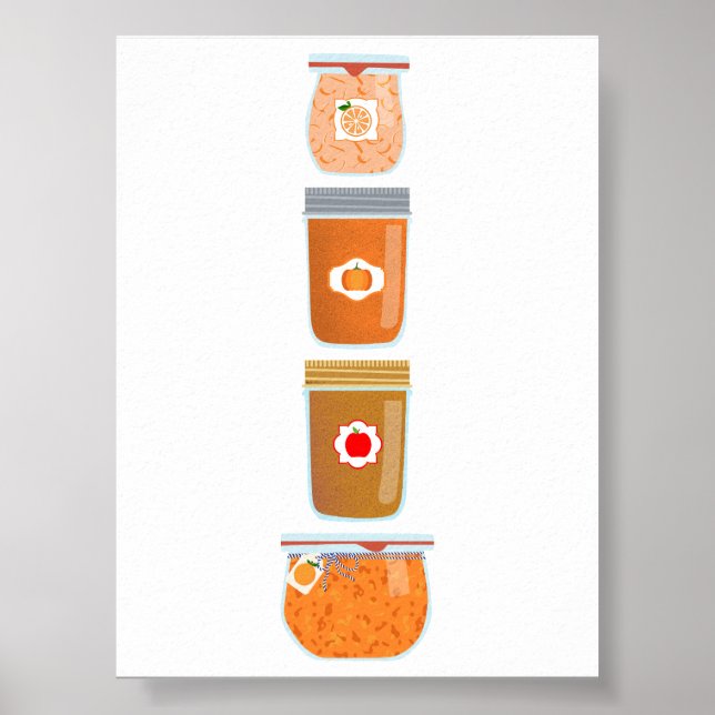 Affiche Aliments de canne - Confitures mixtes (Devant)