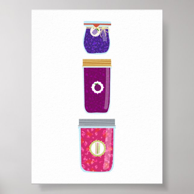 Affiche Aliments de canne - Confitures mixtes (Devant)