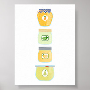 Affiche Aliments de canne - Confitures mixtes