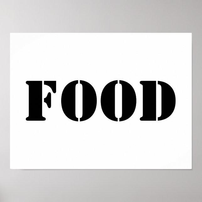 Affiche Aliments génériques et boissons Fournitures de fêt (Devant)