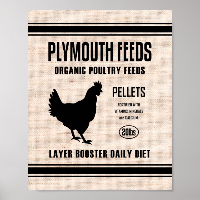 AFFICHE ALIMENTS PLYMOUTH (Devant)