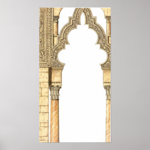 Affiche Aljaferia. Palais islamique. Voûtes. Saragosse