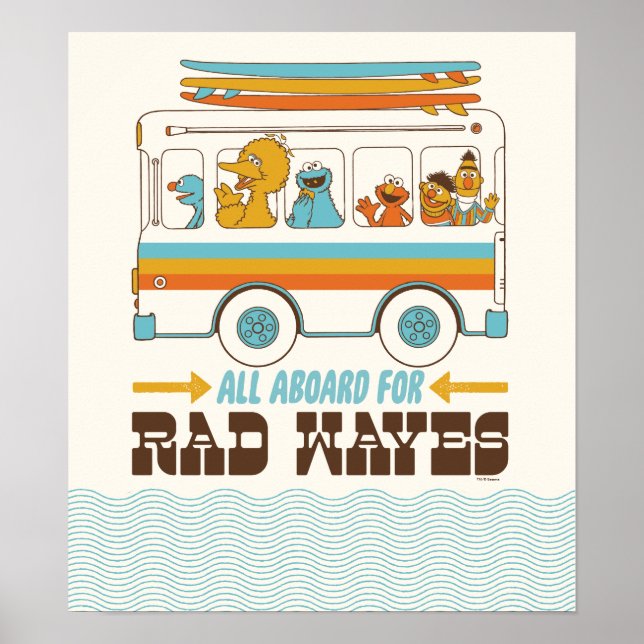 Affiche All Aboard for Rad Waves (Devant)
