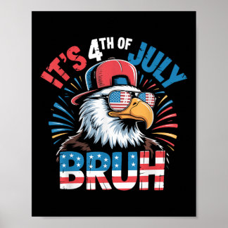 Affiche All American Bruh 4 juillet Garçons Enfants Patrio