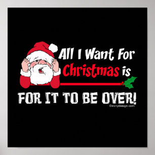 Affiche All I want for Christmas Humor