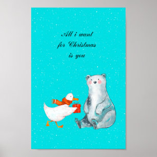Affiche All I want for Christmas is you