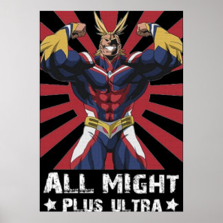 AFFICHE ALL MIGHT PLUS ULTRA