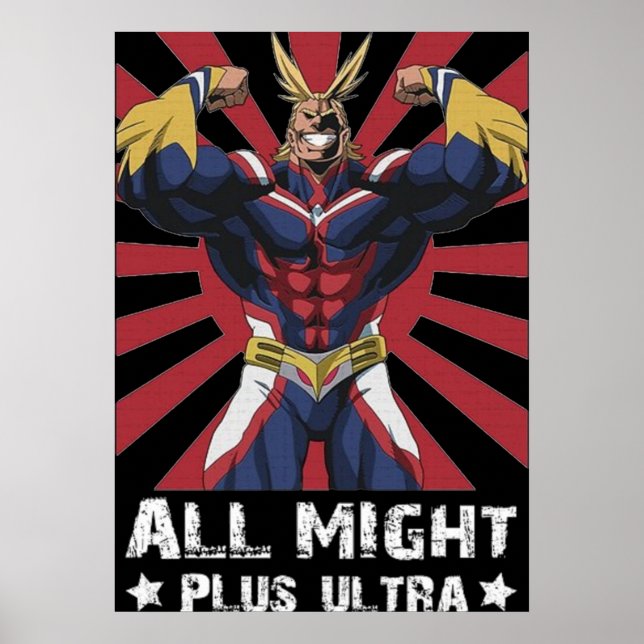 AFFICHE ALL MIGHT PLUS ULTRA (Devant)