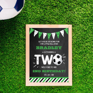 Affiche All-star Soccer Ball 2e anniversaire Bienvenue