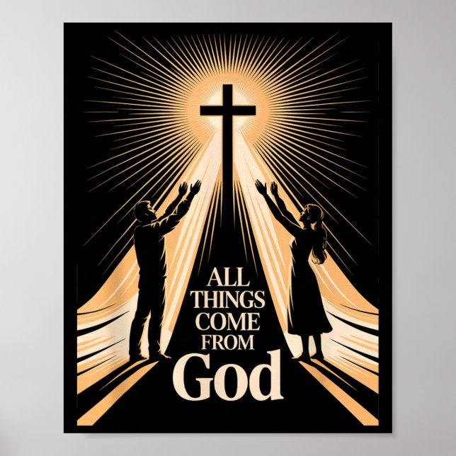 Affiche All Things Come From God Christian Worship Unity  (Devant)