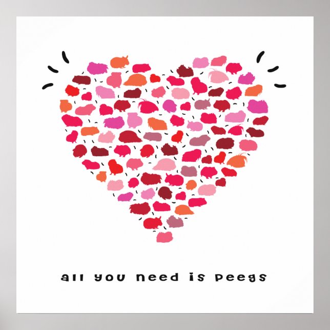 Affiche All you need is peegs (Devant)