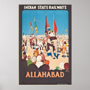 Affiche Allahabad Prayagraj Ilahabad Uttar Pradesh Inde