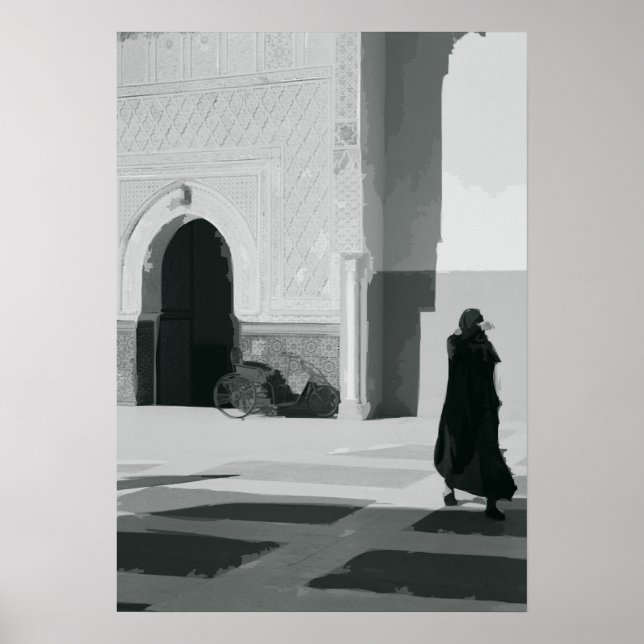 Affiche Allée sombre à Fès (Devant)