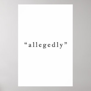 Affiche Allégation