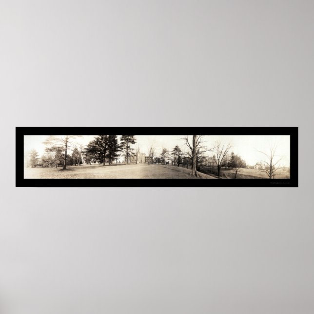 Affiche Allegheny College PA Photo 1909 (Devant)