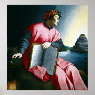 Affiche Allegorical Portrait of Dante