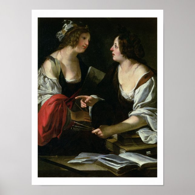 Affiche Allégorie de la peinture et de l'architecture, c.1 (Devant)