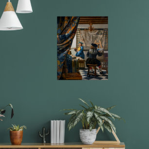Affiche Allégorie de la peinture   Johannes Vermeer  