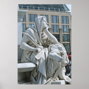 Affiche Allégorie de la philosophie du monument de Schille