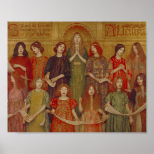 Affiche Alleluia (par Thomas Cooper Gotch)