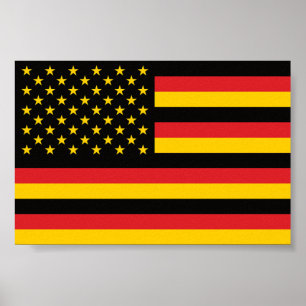 Affiche Allemagne Allemagne États-Unis Amérique États-Unis