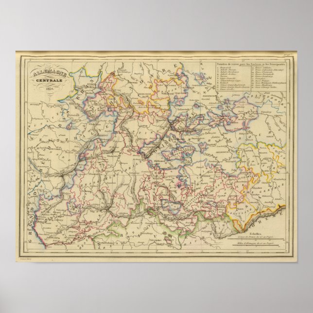 Affiche Allemagne centrale (Devant)