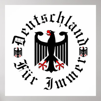 Affiche Allemagne/Deutschland Pour toujours/aigle noir/cro