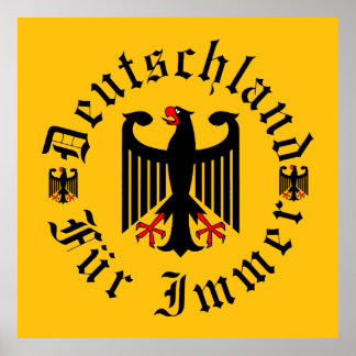 Affiche Allemagne/Deutschland pour toujours/aigle noir/cro