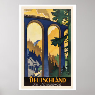 Affiche Allemagne en Forêt-Noire Allemagne dans la Forêt-N
