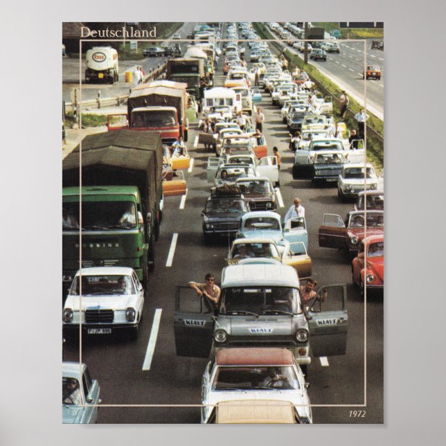 Affiche Allemagne vintage photo des années 1970 (Devant)