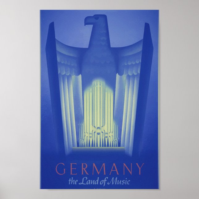 Affiche Allemagne vintage Terre de musique (Devant)