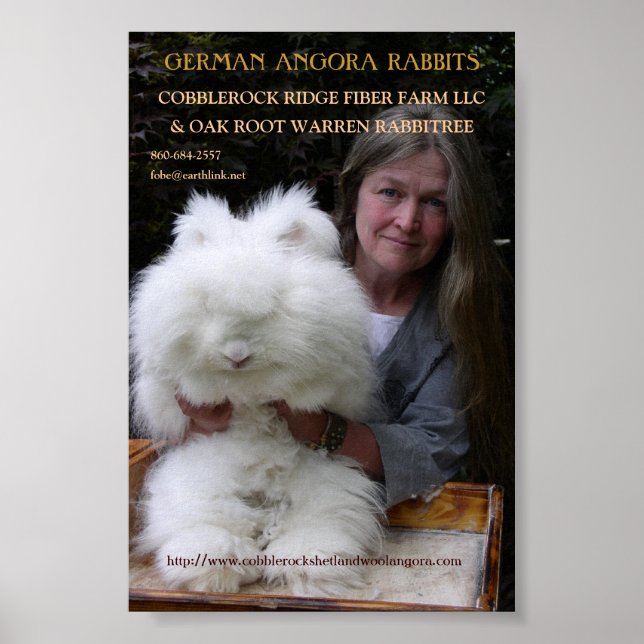 AFFICHE ALLEMAND ANGORA RABBIT MAG. AJOUTEZ. (Devant)