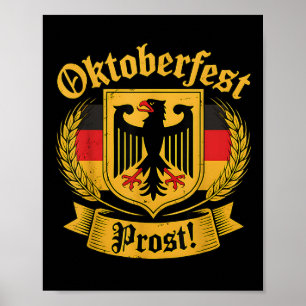 Affiche Allemand Eagle Prost Vintage Beer Festival