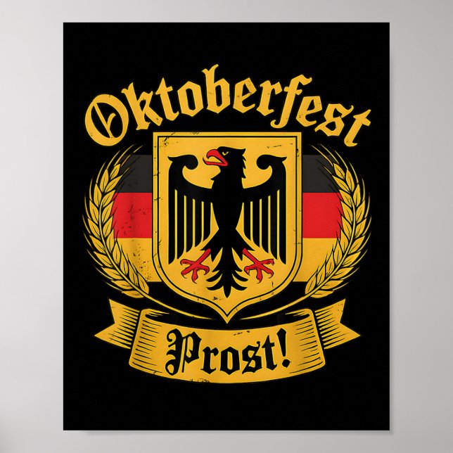 Affiche Allemand Eagle Prost Vintage Beer Festival (Devant)